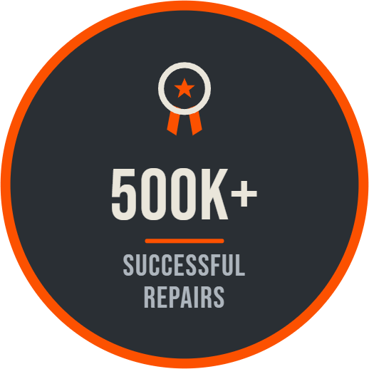 Over 500,000 repairs